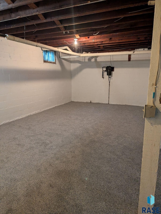 302 E 19th St, Sioux Falls, SD 57105 - below grade area with carpet