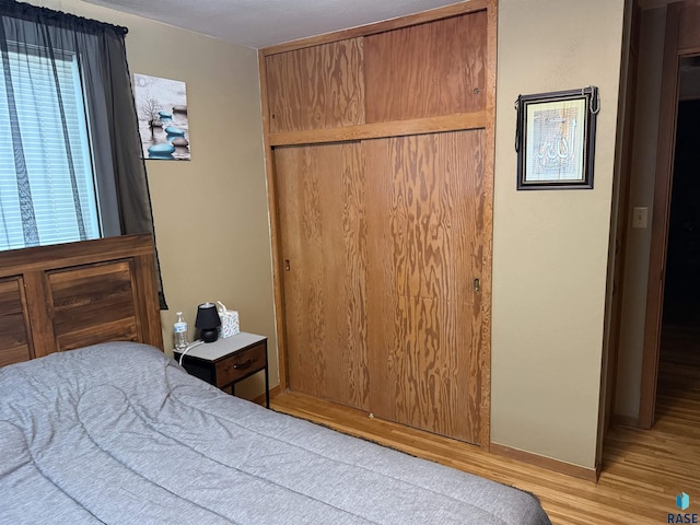 822 S Jessica Ave, Sioux Falls, SD 57103 - bedroom featuring a closet and light wood-style flooring