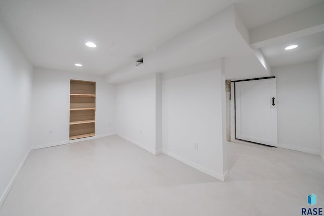 1709 S Duluth Ave, Sioux Falls, SD 57105 - finished below grade area featuring recessed lighting and baseboards