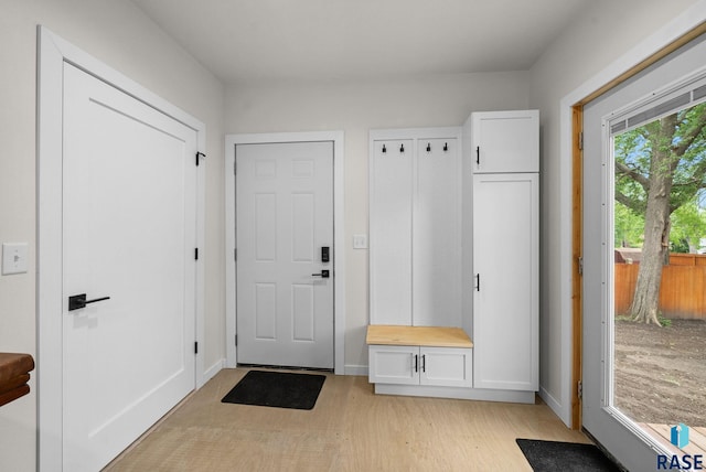 1709 S Duluth Ave, Sioux Falls, SD 57105 - mudroom with light wood-type flooring and baseboards