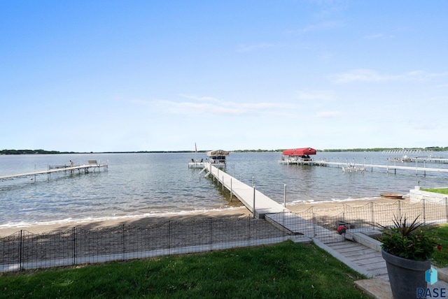 6604 Peninsula Pt, Wentworth, SD 57075 - dock featuring a water view