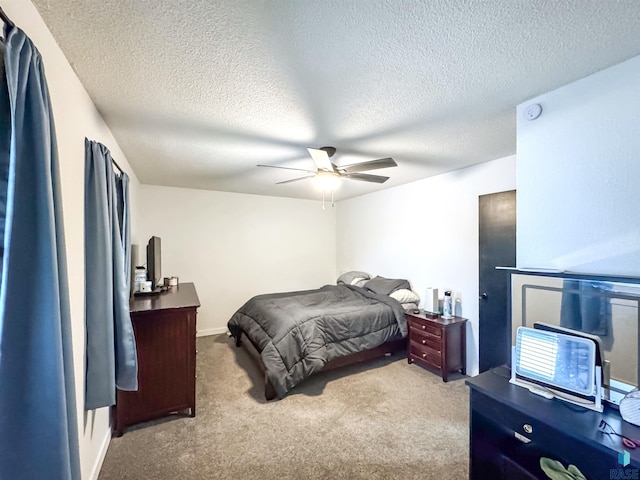 101 N Pipestone St Unit 3, Brandon, SD 57005 - carpeted bedroom featuring a textured ceiling and a ceiling fan