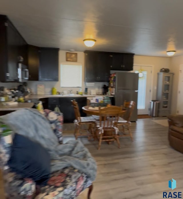 203 Cherry Ln, Chamberlain, SD 57325 - dining room with light wood-style floors