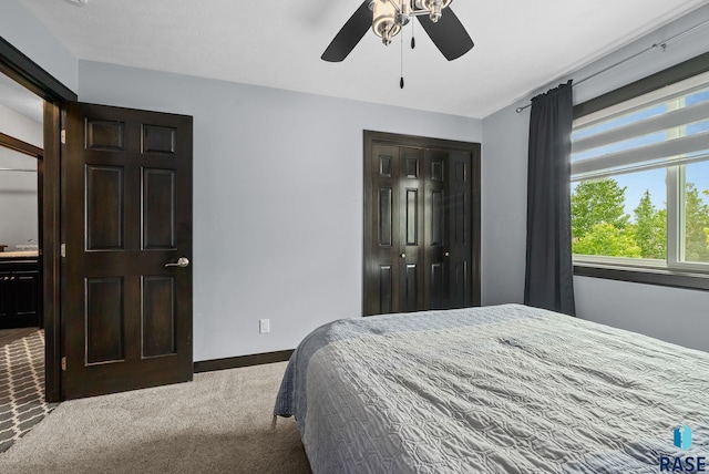 3909 E Shepherd St, Sioux Falls, SD 57103 - carpeted bedroom with baseboards and ceiling fan