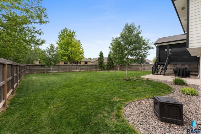 3909 E Shepherd St, Sioux Falls, SD 57103 - view of yard with a patio and stairway