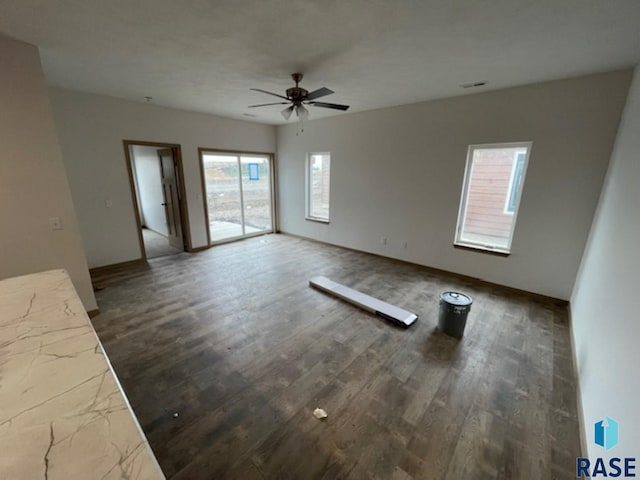 3408 S Heather Ave, Sioux Falls, SD 57106 - unfurnished room with a ceiling fan and wood finished floors