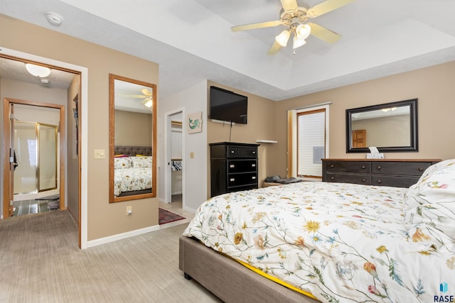 7005 W Strabane Trl, Sioux Falls, SD 57106 - bedroom featuring light carpet, baseboards, and ceiling fan