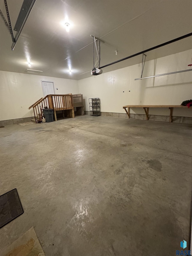 300 W Pipestone Ave, Flandreau, SD 57028 - garage with a garage door opener