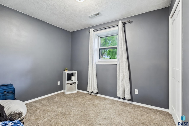 6501 W 46th St, Sioux Falls, SD 57106 - unfurnished bedroom with carpet floors, a textured ceiling, and baseboards