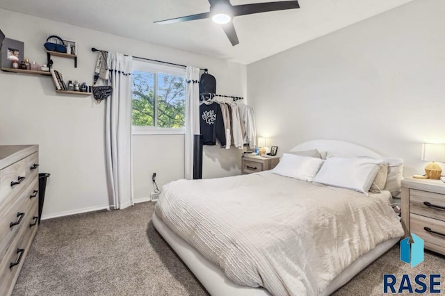 6501 W 46th St, Sioux Falls, SD 57106 - bedroom featuring carpet flooring, baseboards, and ceiling fan