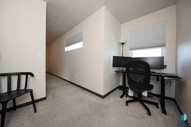2407 E Copalis Pl, Sioux Falls, SD 57108 - home office featuring light colored carpet and baseboards