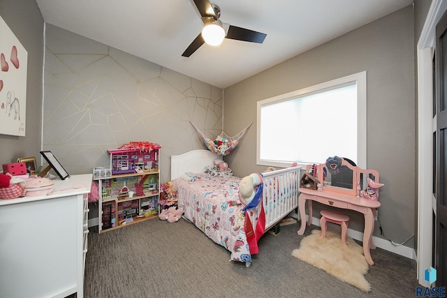 8609 E Fiddlewood Dr, Sioux Falls, SD 57110 - carpeted bedroom with ceiling fan