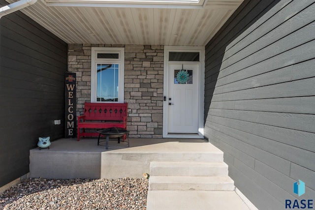 804 Johnson Creek Ct, Harrisburg, SD 57032 - entrance to property featuring a porch