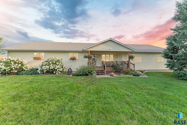 46493 258th St, Hartford, SD 57033 - single story home with a yard and covered porch
