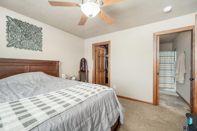 4314 W Shipton St, Sioux Falls, SD 57108 - carpeted bedroom featuring baseboards, ceiling fan, and ensuite bathroom