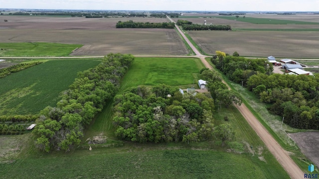 45390 284th St, Hurley, SD 57036 - aerial view of property and surrounding area with rural landscape and abundant farmland