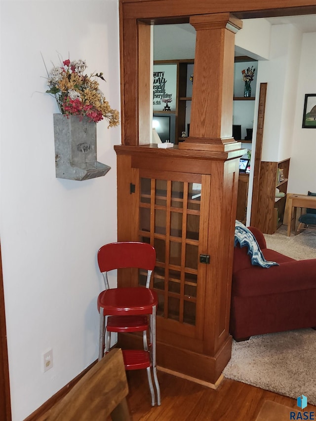 787 70th Ave, Beaver Creek, MN 56116 - sitting room featuring ornate columns and wood finished floors