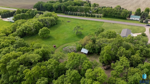 48484 262nd St, Valley Springs, SD 57068 - aerial view of sparsely populated area with a tree filled landscape
