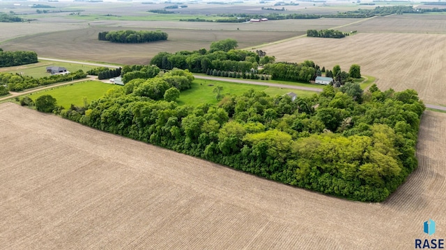 48484 262nd St, Valley Springs, SD 57068 - overview of rural landscape with large plots for crops