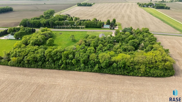 48484 262nd St, Valley Springs, SD 57068 - overview of rural landscape with farmland and a tree filled landscape