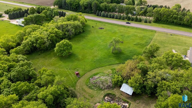 48484 262nd St, Valley Springs, SD 57068 - aerial view of sparsely populated area with a tree filled landscape