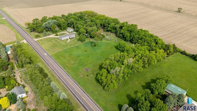 48484 262nd St, Valley Springs, SD 57068 - aerial overview of property's location featuring rural landscape