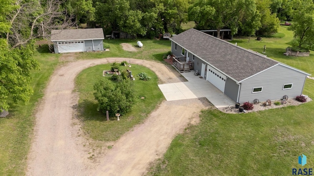 48484 262nd St, Valley Springs, SD 57068 - view from above of property with a tree filled landscape