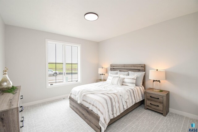 6504 E Hawker Trl, Sioux Falls, SD 57110 - bedroom featuring baseboards and light carpet