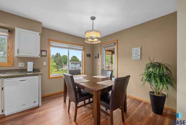 4401 E 28th St, Sioux Falls, SD 57103 - dining area featuring wood finished floors, healthy amount of natural light, and baseboards