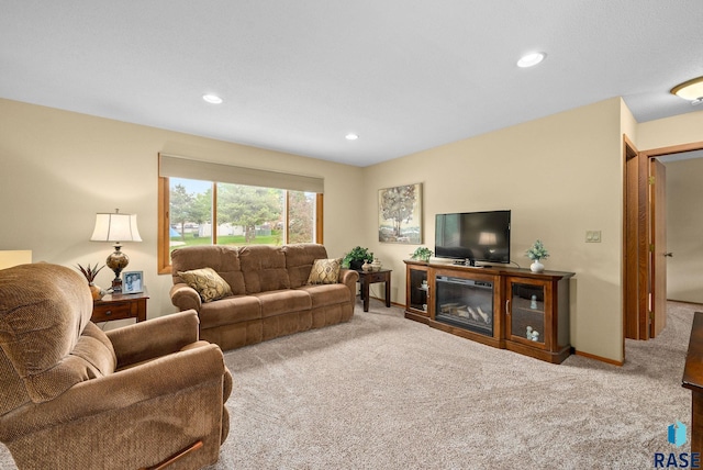 4401 E 28th St, Sioux Falls, SD 57103 - carpeted living area with recessed lighting