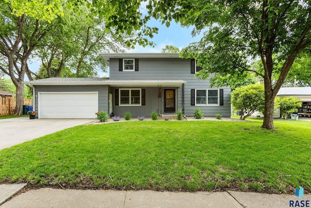 4804 W 39th St, Sioux Falls, SD 57106 - traditional-style home with a garage and concrete driveway