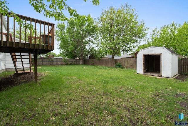 800 N Poplar Ave, Tea, SD 57064 - view of yard featuring stairs and a wooden deck