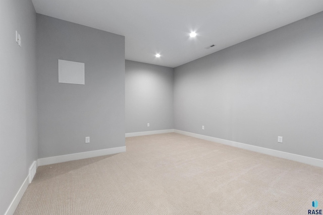 7324 E Twin Pines Ct, Sioux Falls, SD 57110 - empty room with light colored carpet, recessed lighting, and baseboards