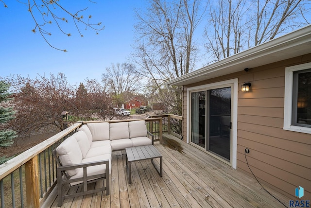 1304 N Tahoe Trl, Sioux Falls, SD 57110 - wooden deck with an outdoor living space