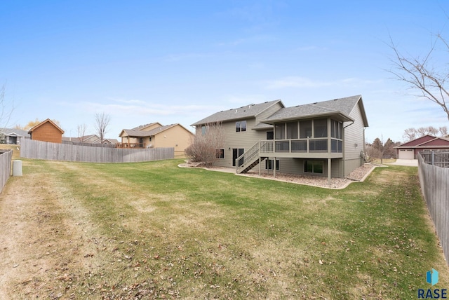 7005 E Archstone St, Sioux Falls, SD 57110 - back of house with a sunroom