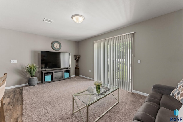 872 S Sycamore Ave Unit 3, Sioux Falls, SD 57110 - living room with baseboards and wood finished floors