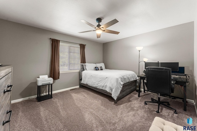 872 S Sycamore Ave Unit 3, Sioux Falls, SD 57110 - carpeted bedroom with baseboards and a ceiling fan