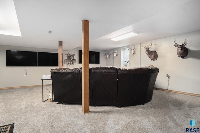 46687 276th St, Lennox, SD 57039 - carpeted living room featuring baseboards
