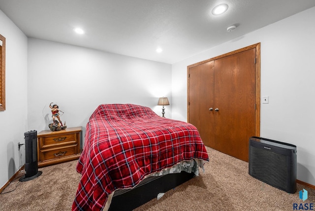 510 Kent St, Harrisburg, SD 57032 - bedroom featuring carpet flooring, recessed lighting, and a closet