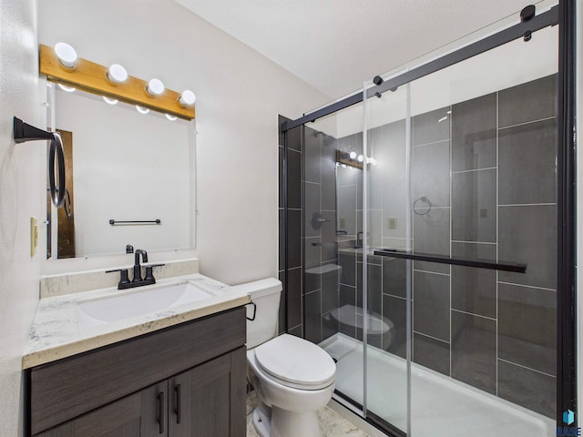4620 Bluestem Cir, Sioux Falls, SD 57106 - full bath with toilet, vanity, and a shower stall