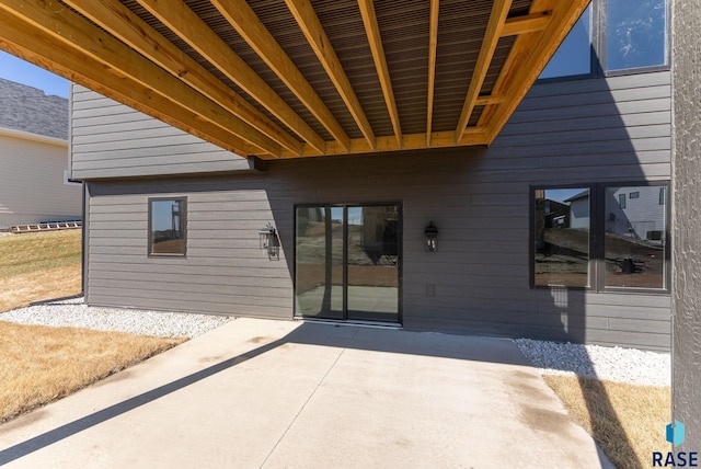8309 E Sheridan Cir, Sioux Falls, SD 57110 - view of exterior entry with a patio