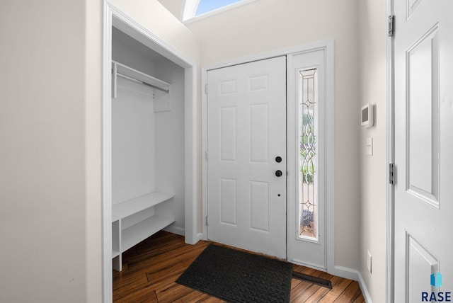 5600 W Darcie St, Sioux Falls, SD 57106 - foyer entrance featuring wood finished floors and baseboards