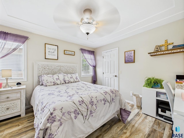 204 W Mountain Ash St, Brandon, SD 57005 - bedroom featuring wood finished floors and ceiling fan