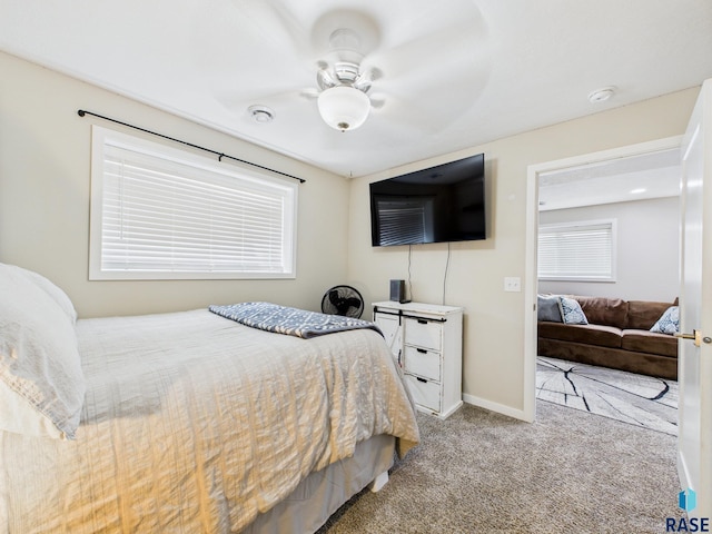 204 W Mountain Ash St, Brandon, SD 57005 - bedroom featuring carpet flooring and ceiling fan