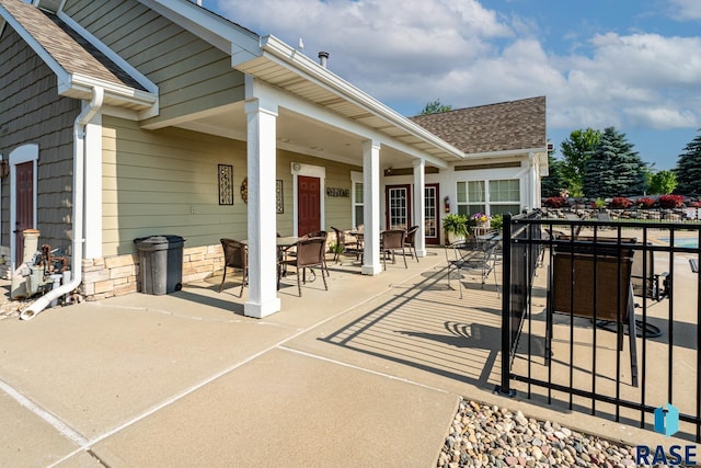 5509 E Eastbridge Pl, Sioux Falls, SD 57110 - view of patio featuring outdoor dining space