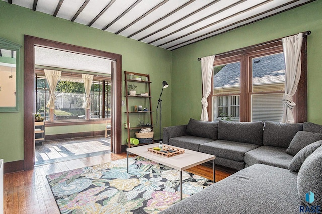 229 N Trapp Ave, Sioux Falls, SD 57104 - living area with plenty of natural light and hardwood / wood-style floors