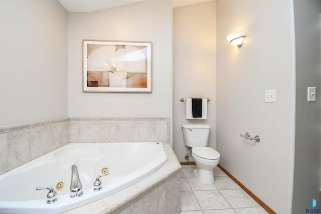 6312 S Heatherridge Ave, Sioux Falls, SD 57108 - full bathroom featuring a whirlpool tub and tile patterned flooring