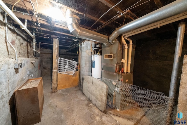1407 N Main Ave, Sioux Falls, SD 57104 - unfinished basement featuring water heater