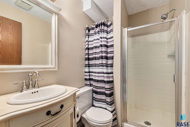 5909 W Bakker Park Dr, Sioux Falls, SD 57106 - bathroom featuring a stall shower and vanity