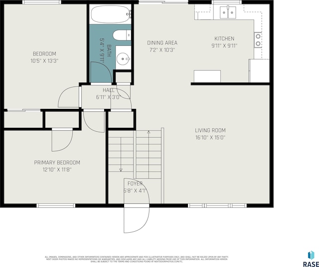 5909 W Bakker Park Dr, Sioux Falls, SD 57106 - view of property floor plan